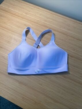 Under Armour Lavender Cross-Back Sports Bra Moulded Cups